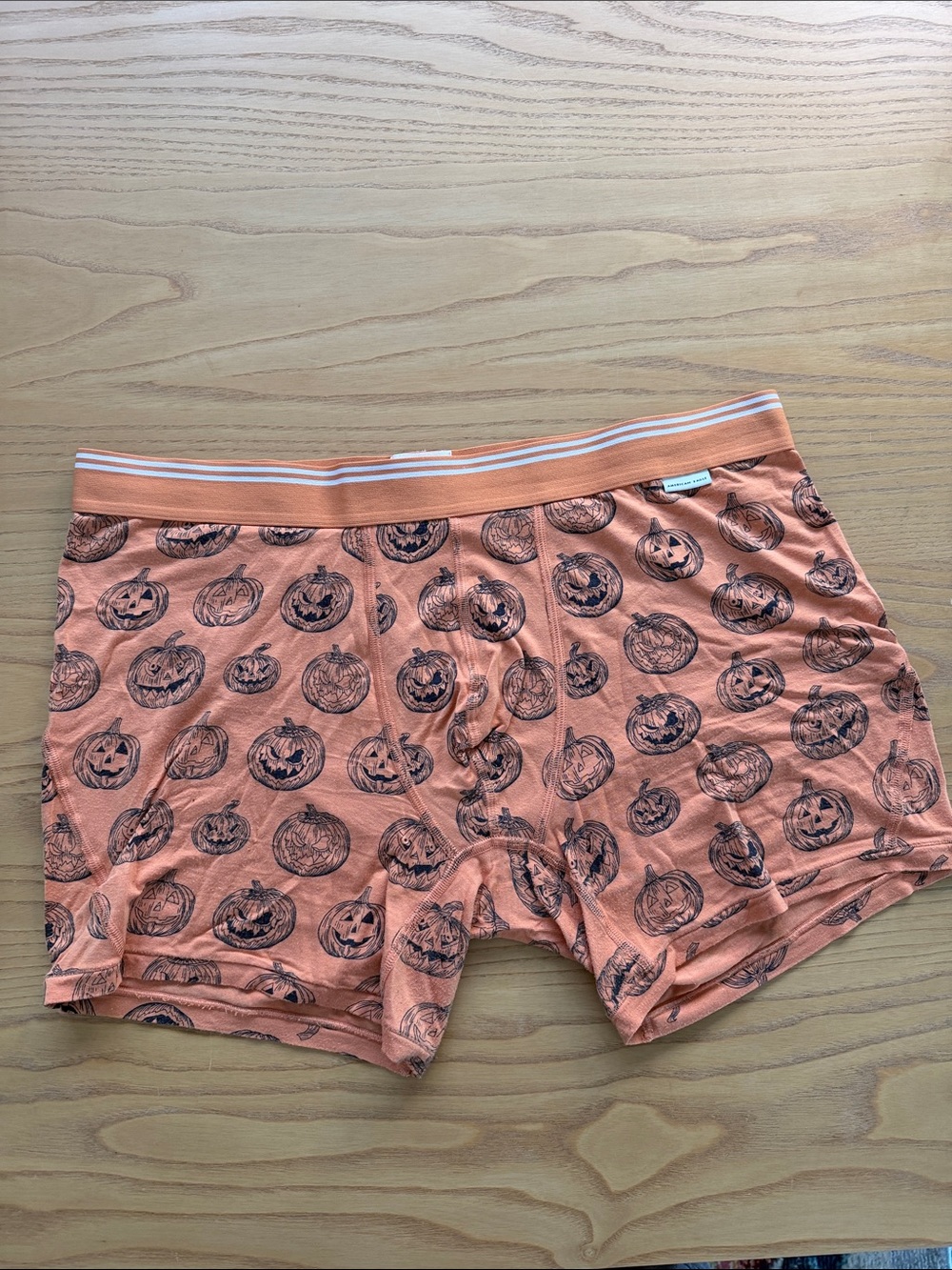 American Eagle Outfitters Orange Pumpkin Print Boxer Briefs